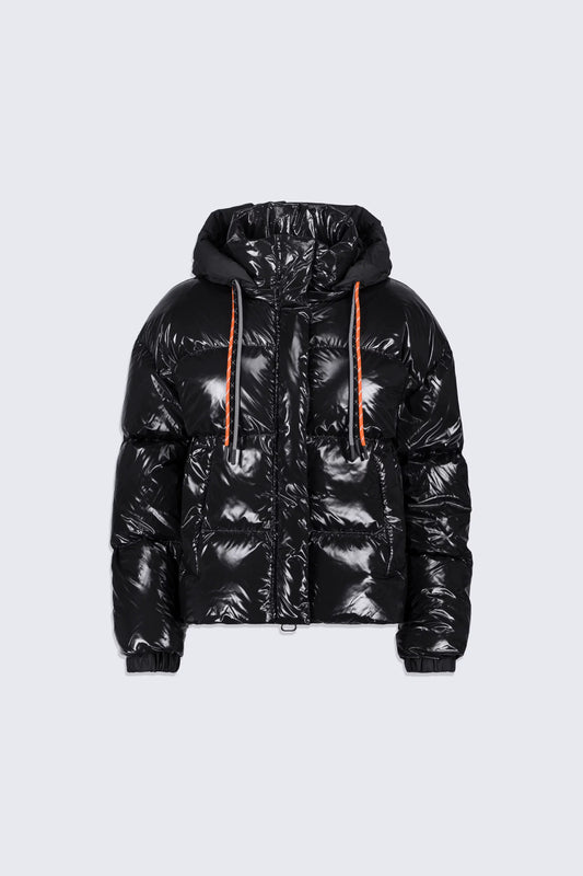 Doudoune Noir Brillante